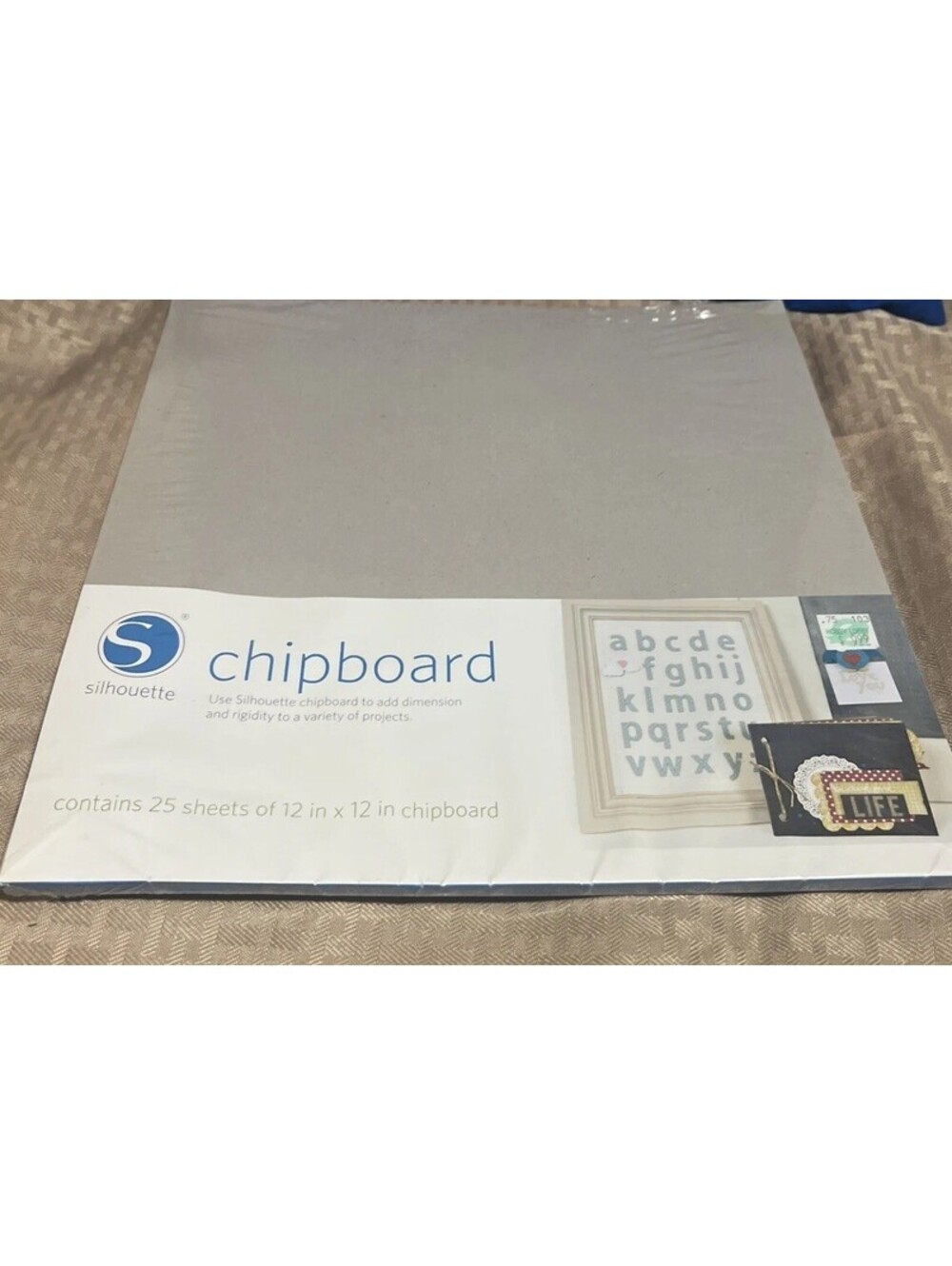 Silhouette Chipboard 12x12 25 Sheets MEDIA-CHIPBOARD-3T New Sealed NOS